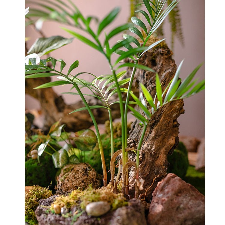 Faux Artificial Rooted Bunch Murdannia Leaf 23" Tall - RusticReach