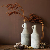 Small Opening Rough Textured Dried Flower Vase