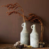 Small Opening Rough Textured Dried Flower Vase - RusticReach