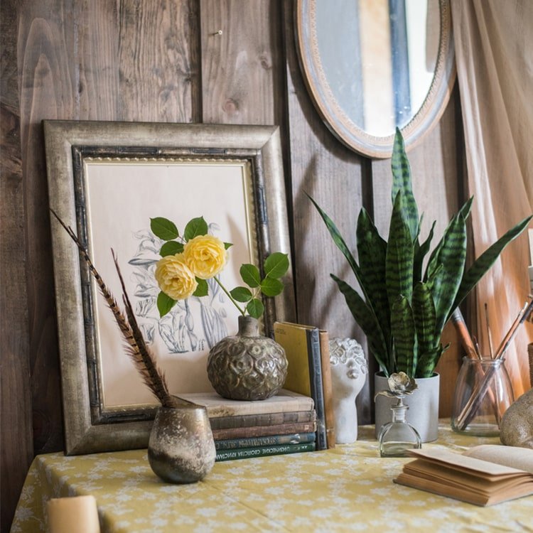 Faux Artificial Snake Plant In Pot Green - RusticReach