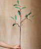 Artificial Fruit Snow Berry Leaf Stem 28" Tall Silk Plant - RusticReach