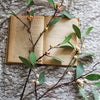 Artificial Fruit Snow Berry Leaf Stem 28" Tall Silk Plant - RusticReach