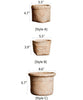 Straw Basket Style Concrete Planter - RusticReach