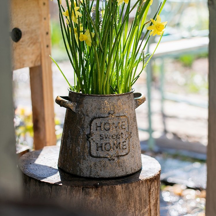 Restoration Sweet Home Flower Pot - RusticReach