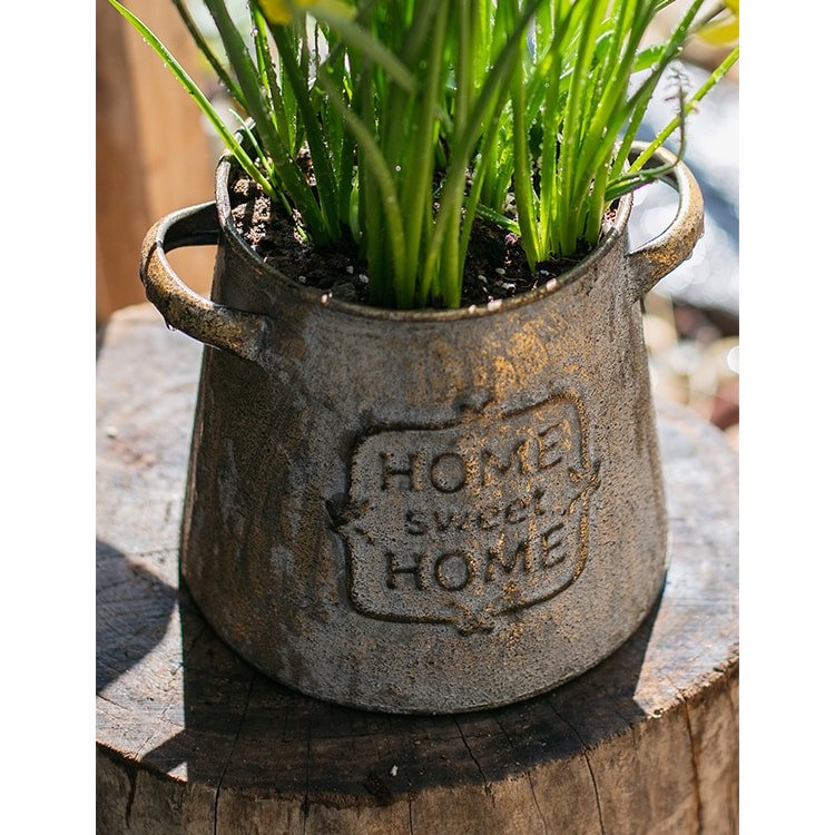 Restoration Sweet Home Flower Pot - RusticReach