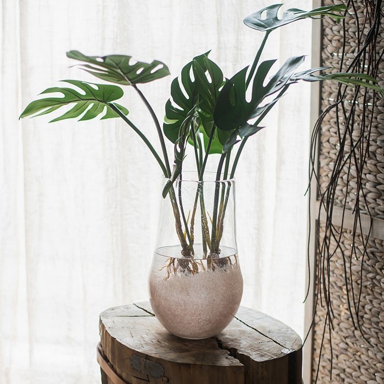 Artificial Faux Real Touch Turtle Leaf Stem Bunch - RusticReach
