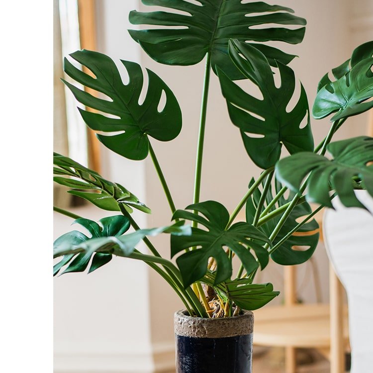 Artificial Faux Real Touch Turtle Leaf Stem Bunch - RusticReach