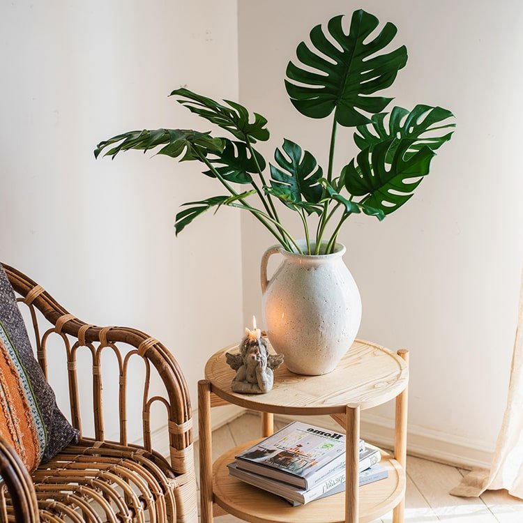 Artificial Faux Real Touch Turtle Leaf Stem Bunch - RusticReach