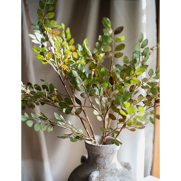 Artificial Faux Green Tzu Tan Leaf Stem 37" Tall - RusticReach