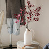 Artificial Red Tzu Tan Leaf Stem 42" Tall Faux - RusticReach