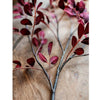 Artificial Red Tzu Tan Leaf Stem 42" Tall Faux - RusticReach
