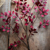 Artificial Red Tzu Tan Leaf Stem 42" Tall Faux - RusticReach