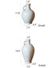 White Ceramic Vase Small Opening Vase - RusticReach
