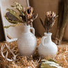 White Ceramic Vase Small Opening Vase - RusticReach