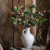 White Ceramic Vase Small Opening Vase - RusticReach