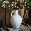 White Ceramic Vase Small Opening Vase - RusticReach