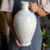 White Ceramic Vase Small Opening Vase - RusticReach