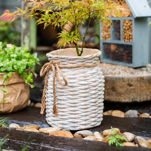 Ribbon Bag Style Concrete Garden Pot – RusticReach