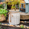 Willow Style Ribbon Concrete Flower Pot - RusticReach