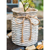 Willow Style Ribbon Concrete Flower Pot - RusticReach