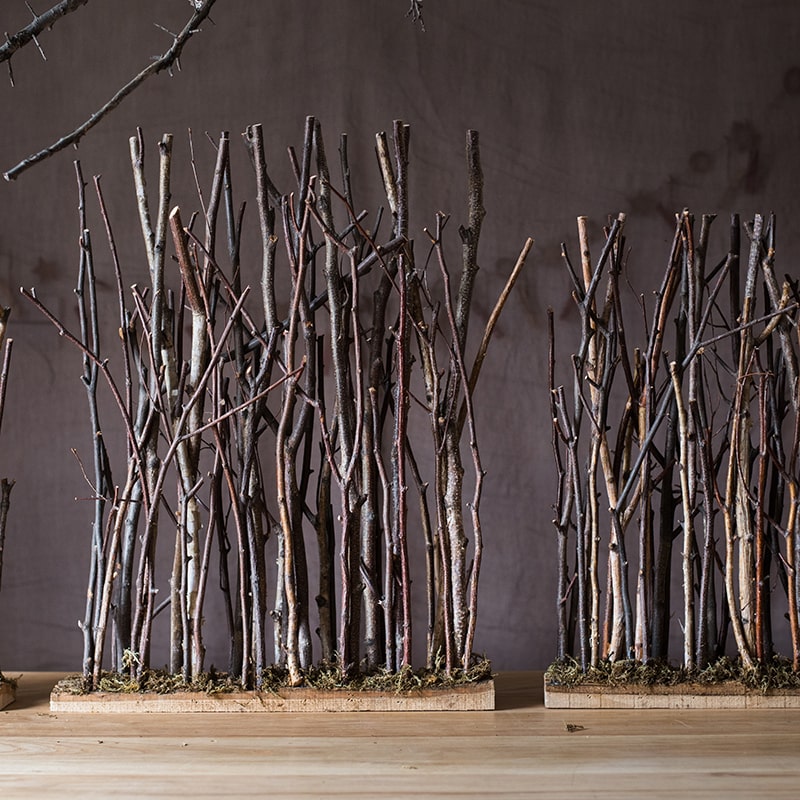 Paper Birch Small Wood Fence Décor – RusticReach