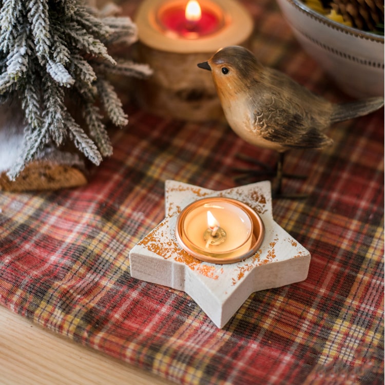 Christmas Wood Tealight Star Candleholder Set of 3 – RusticReach