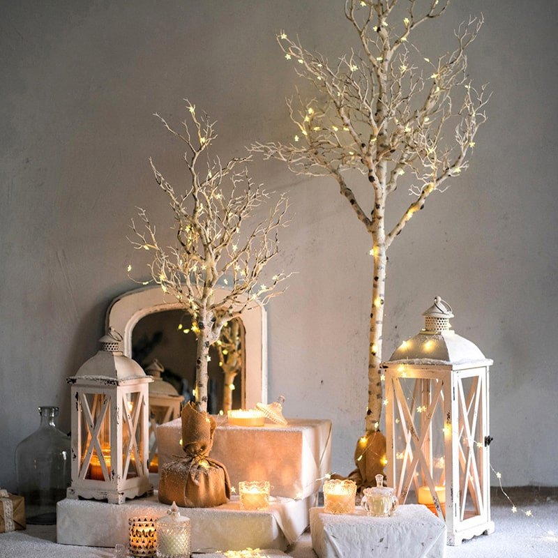 Christmas Withered White Christmas Tree Faux - RusticReach