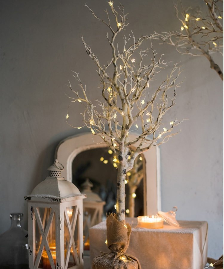 Christmas Withered White Christmas Tree Faux - RusticReach