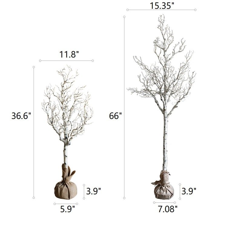 Christmas Withered White Christmas Tree Faux - RusticReach
