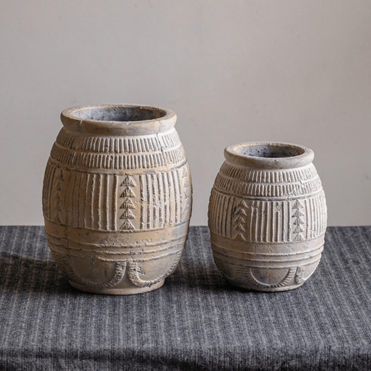 Yukun Terracotta Planter Stoneware - RusticReach