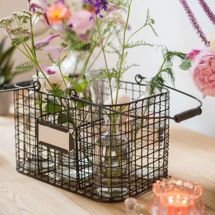 Zakka Multifunctional Wire Organizer Basket - RusticReach