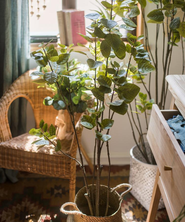 Artificial Silk Bauhinia Tree In Pot - RusticReach