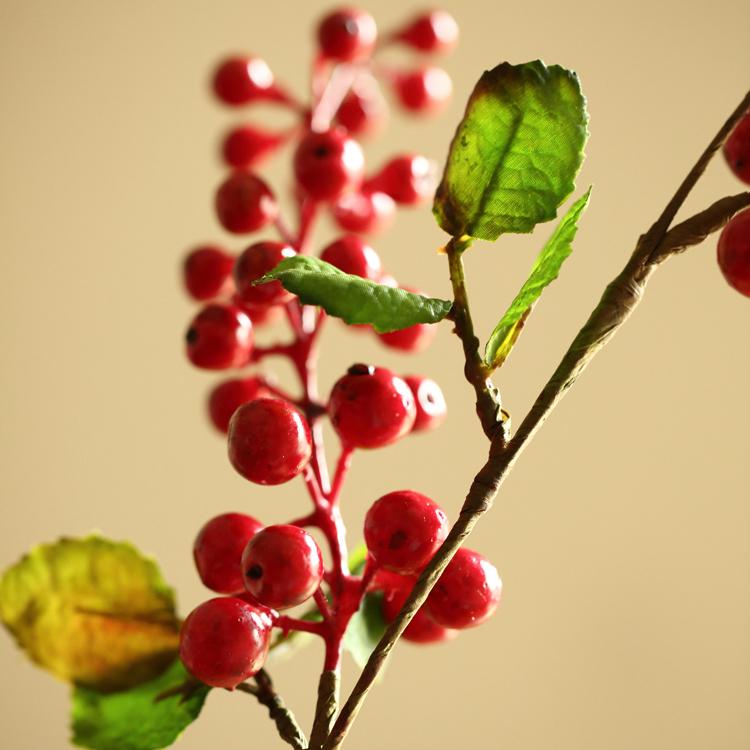 Artificial Fruit Berry Stems in Various Colors 31" Tall Silk Plant - RusticReach