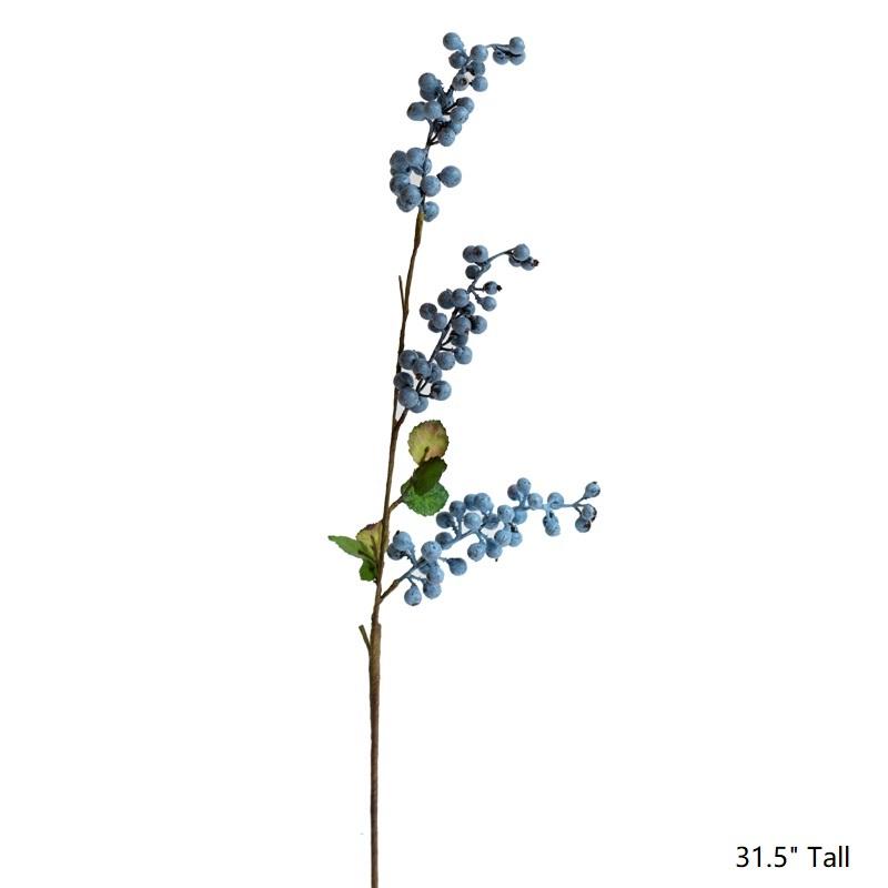 Artificial Berry Stems in Various Colors 31" Tall RusticReach 