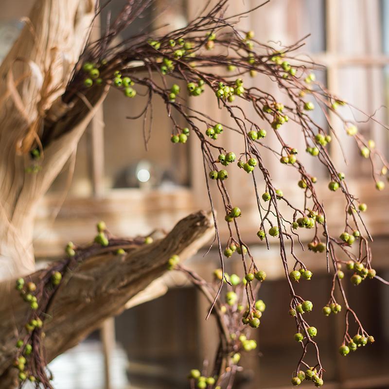 Artificial Berry Vines Green and Red 35" Tall - RusticReach