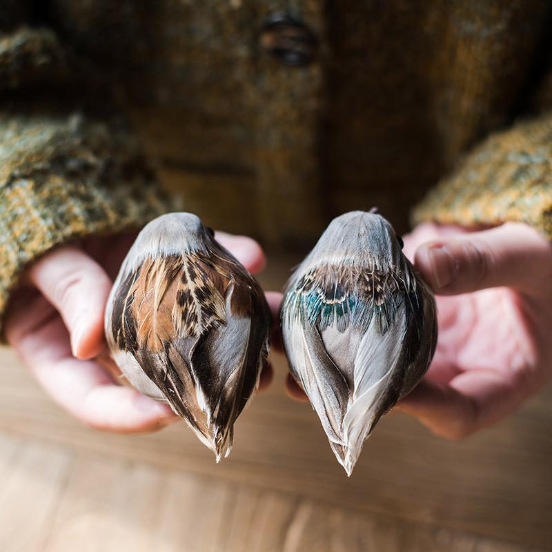 Artificial Bird Ornament Randomly Picked Set of 3 - RusticReach