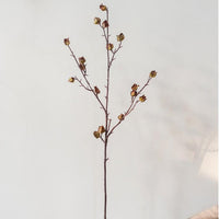 Artificial Dry Hibiscus Flower Stem 35.4" Tall RusticReach 