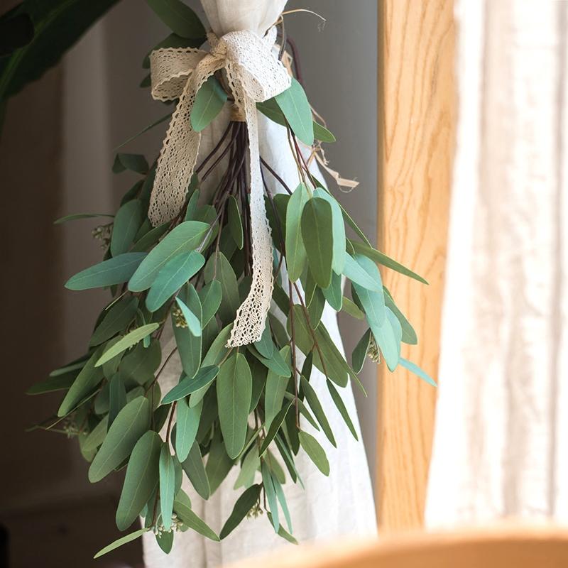 Artificial Faux Eucalyptus Leaf in Various Shapes - RusticReach