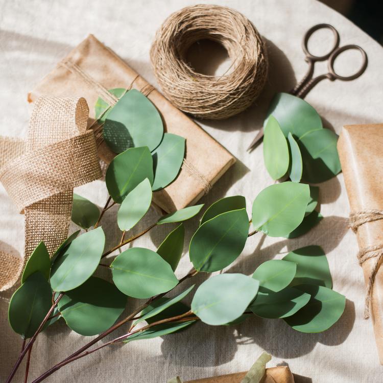 Artificial Faux Eucalyptus Leaf in Various Shapes - RusticReach