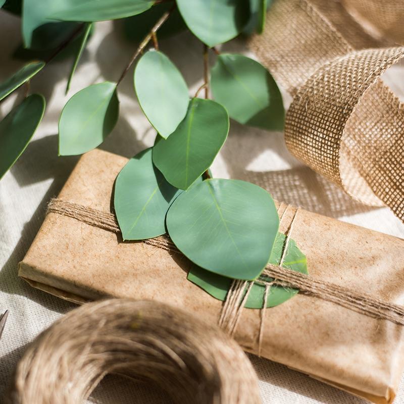 Artificial Faux Eucalyptus Leaf in Various Shapes - RusticReach