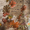 Artificial Fatsia Leaf in Autumn Red 32" Tall Faux - RusticReach