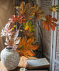 Artificial Fatsia Leaf in Autumn Red 32" Tall Faux - RusticReach