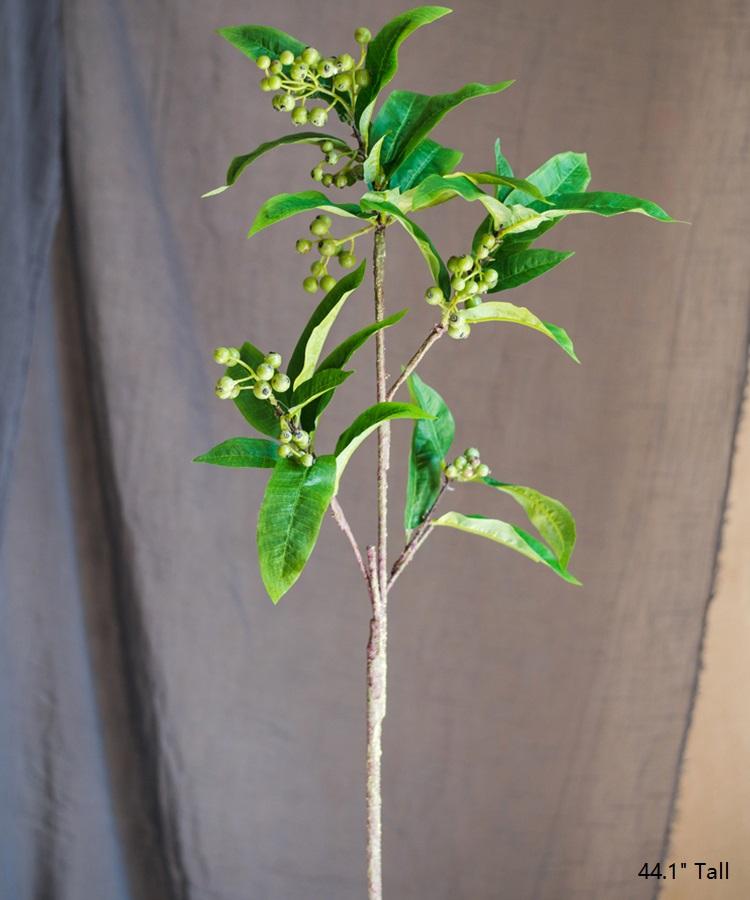 Artificial Ficus Berry Leaf Stem 44" Tall RusticReach 