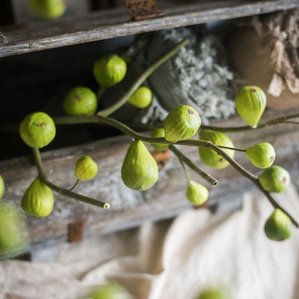 Artificial Fig Fruit Stem 30" Tall RusticReach