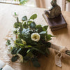 Artificial Flower Bouquet Clematis Flower in Greenery 20" Tall - RusticReach