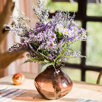 Artificial Flower Bouquet Purple Country Flowers 20" Tall RusticReach 