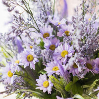 Artificial Flower Bouquet Purple Country Flowers 20" Tall RusticReach 
