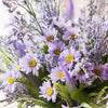 Artificial Silk Bouquet Country Flowers 20" Tall Purple - RusticReach