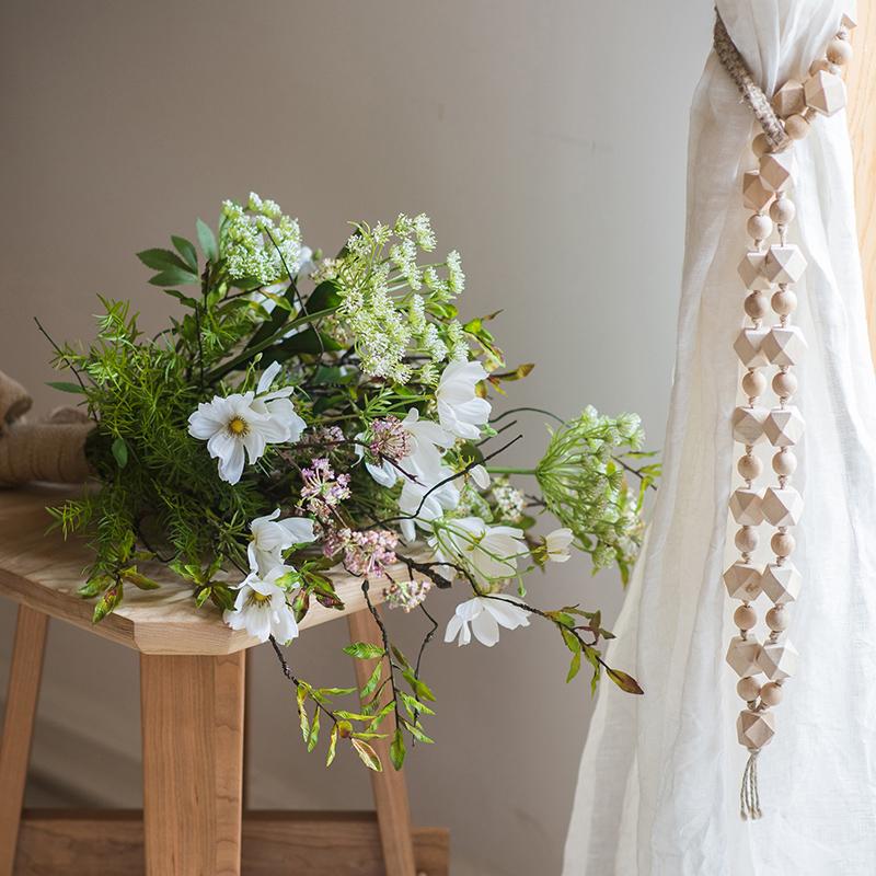 Artificial Flower Bouquet Spring Daisy Greenery Mix 24" Tall - RusticReach