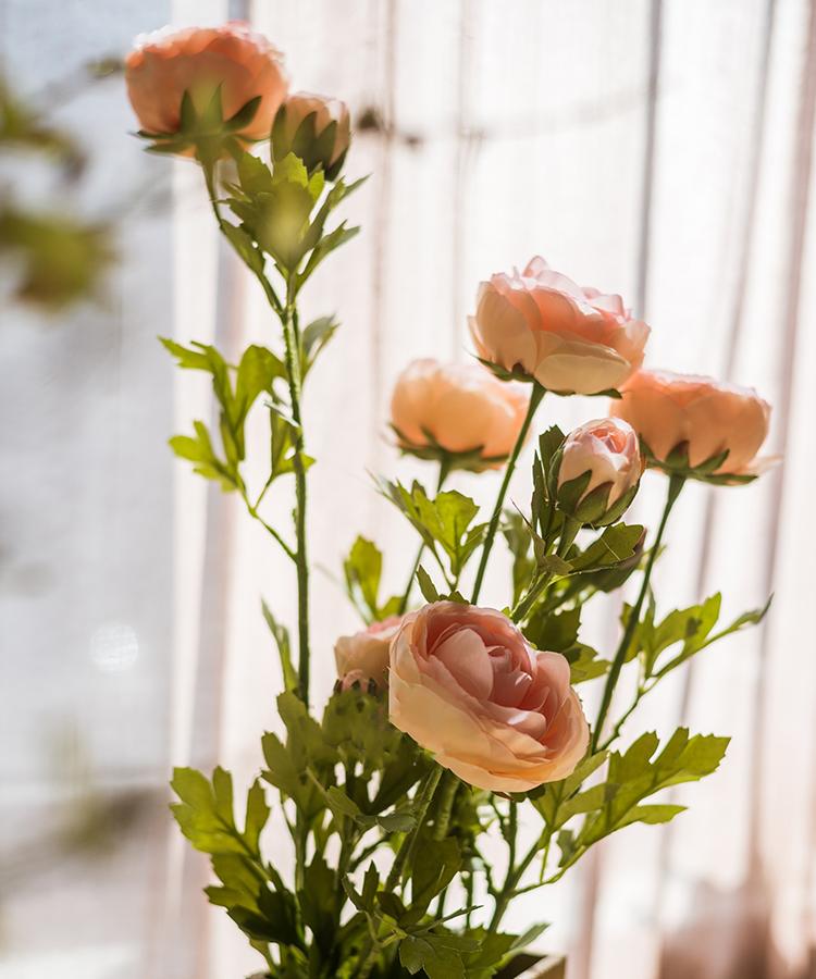 Artificial Flower Buttercup Flower Stem 28" Tall - RusticReach